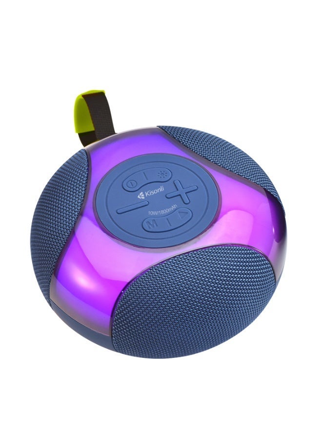 كيسونلي سماعة بلوتوث محمولة RGB – صوت قوي 10 وات – مقاومة للماء IPX6 - Image 5